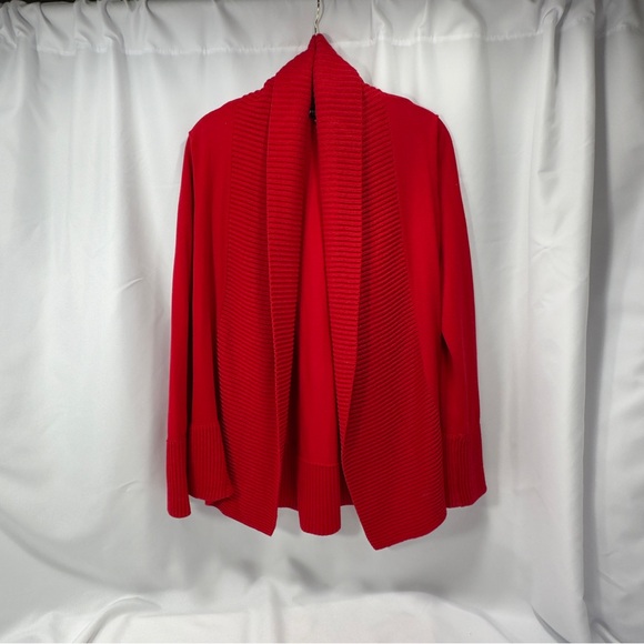 Premise Sweaters - Premise Vibrant Red Open Cardigan